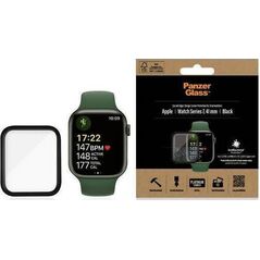 PanzerGlass PanzerGlass Curved Apple Watch 7 41mm Antibacterial czarny/black