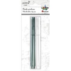 Titanum Pisak metaliczny biały + srebrny