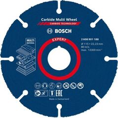 Bosch Bosch EXPERT Carbide MultiWheel cutting disc, O 115mm (for small angle grinders)