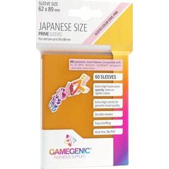 Gamegenic Gamegenic: Japanese Size Prime Sleeves (62x89 mm) 60 sztuk, Orange