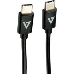 Kabel USB V7 USB-C - USB-C 1 m Czarny (V7USB2C-1M)