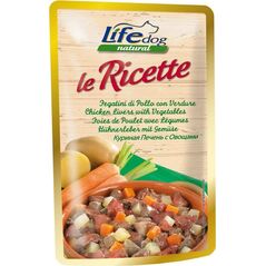 Life Pet Care LIFE DOG sasz.95g LIVERS + VEGETABLES LE RICETTE /30