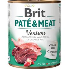 Brit puszka PATE&MEAT VENISON /6 800g