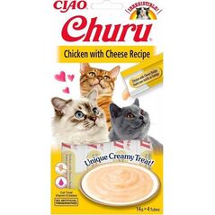 Churu Przysmak CHURU Kurczak z serem dla kota 4x14g