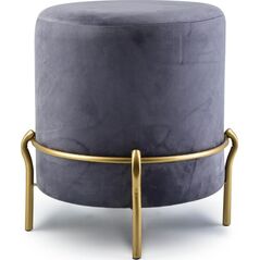 Affek Design LILY Puf ciemny szary h46x42cm