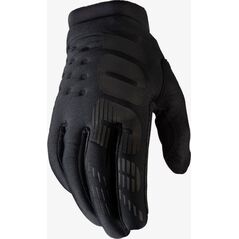 100% Rękawiczki 100% BRISKER Youth Glove black grey roz. M (długość dłoni 149-159 mm) (NEW)
