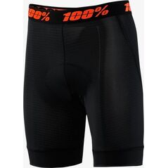 100% Bokserki juniorskie z wkładką 100% CRUX LINER black roz.24 (EUR 38) (NEW 2021)