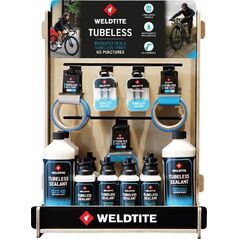 Weldtite Display WELDTITE TUBELESS STAND + Zestaw Produktów TUBELESS PACK 34 produkty (00018+00054) (NEW)