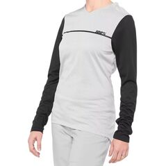 100% Koszulka damska 100% RIDECAMP Womens Longsleeve Jersey długi rękaw grey black roz. M (NEW 2021)