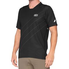 100% Koszulka męska 100% CELIUM Jersey krótki rękaw dark grey black roz. S (NEW 2021)