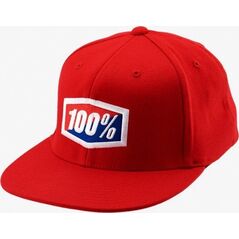 100% Czapka z daszkiem 100% OFFICIAL J-Fit flexfit hat red roz. L/XL (NEW)