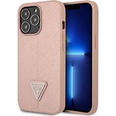 Guess Guess GUHCP13LPSATLP iPhone 13 Pro / 13 6,1" różowy/pink hardcase SaffianoTriangle Logo