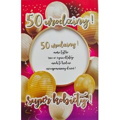 Yeku Karnet Urodziny 50 6K - 026