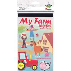 Titanum Naklejki papierowe 6 plansz farma mix 174szt