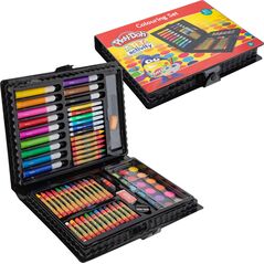 Grafix Play Doh zestaw kredki pastelowe mazaki farbki 80 elementów