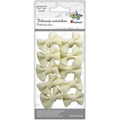 Titanum Kokardki jutowe samoprzylepne beżowe 33x25mm 10szt