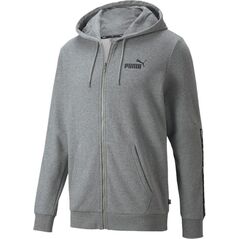 Puma Bluza męska Puma ESS+ Tape Full-Zip Hoodie TR szara 848768 03 XL
