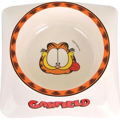 Garfield Garfield, miska z melaminy dla kota, biała/szara