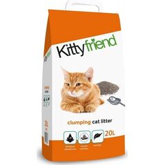Żwirek dla kota Sanicat Kittyfriend, żwirek, dla kota, bentonit, 20L, zbrylający