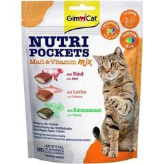 Gimcat Gimcat Nutri Pockets 150g Malt&Wit.