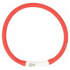 Duvo+ Duvo+ Obroża Świecąca Usb Silikon Red 70cm