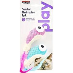 Petstages Petstages Krewetki Dental 2 szt., zabawka dla kota