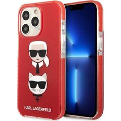 Karl Lagerfeld Karl Lagerfeld KLHCP13LTPE2TR iPhone 13 Pro / 13 6,1" hardcase czerwony/red Karl&Choupette Head
