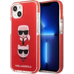 Karl Lagerfeld Karl Lagerfeld KLHCP13STPE2TR iPhone 13 mini 5,4" hardcase czerwony/red Karl&Choupette Head