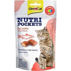 Gimcat GIMCAT NUTRI POCKETS 60g OMEGA 3 6 ŁOSOŚ /12