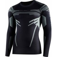 Brubeck LS15700 Bluza męska DRY czarny/grafitowy XL