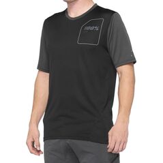 100% Koszulka męska 100% RIDECAMP Jersey krótki rękaw black charcoal roz. XL (NEW 2022)