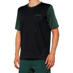 100% Koszulka męska 100% RIDECAMP Jersey krótki rękaw black forest green roz. M (NEW 2022)