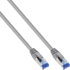InLine InLine® Patch Cable S/FTP PiMF Cat.6A halogen free 500MHz grey 0.25m