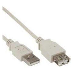 Kabel USB InLine USB-A - USB-A 0.5 m Biały (34650X)