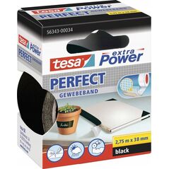 Tesa tesa extra Power Perfect Gewebeband 2,75m 38mm schwarz