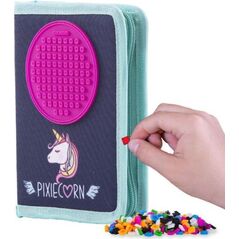 Piórnik PIXIE Piórnik Szkolny na Suwak, PIXIE CREW, Jednorożec, Purpurowy Panel