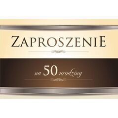 Trend Zaproszenie Urodziny 50 ZT08 (10szt.)