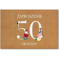Trend Zaproszenie Urodziny 50 ZT39 (10szt.)