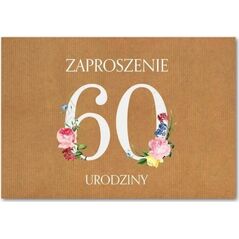 Trend Zaproszenie Urodziny 60 ZT40 (10szt.)
