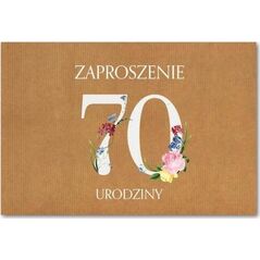Trend Zaproszenie Urodziny 70 ZT41 (10szt.)