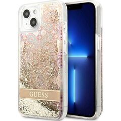 Guess Guess GUHCP13SLFLSD iPhone 13 mini 5,4" złoty/gold hardcase Paisley Liquid Glitter
