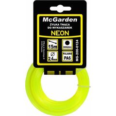 McGarden ŻYŁKA DO WYKASZARKI OKRĄGŁA NEON 2.7MM 15M