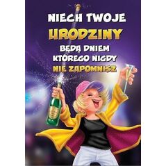 Trend Kartka okolicznościowa Urodziny MF28