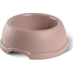 Barry King Miska plastikowa dla psów M, 0,6L, beżowa, śr. 19cm,