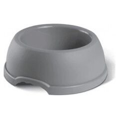 Barry King Miska plastikowa dla psów M, 0,6L, szara, śr. 19cm,
