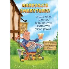 Trend Kartka Emerytura duża TDF16