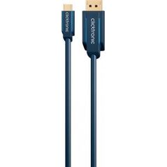 Kabel USB Clicktronic USB-C - DisplayPort 1 m Niebieski (JAB-6466526)