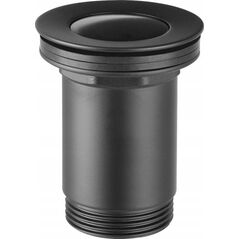 Ferro S283-BL-B SPUST KLIK-KLAK MAŁY G 1 1/4 CZARNY Z PRZELEWEM FERRO // S.SPUST.KLIK-KLAK-S283-BL-B