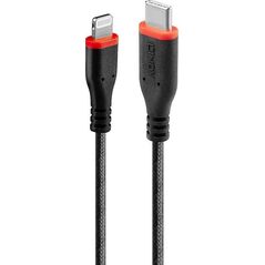 Kabel USB Lindy Lightning - USB-C 1 m Czarny (31286)