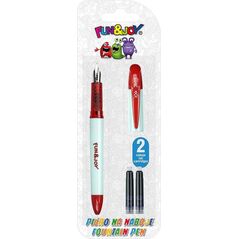 Titanum Pióro wieczne czerwone + 2 naboje niebieskie